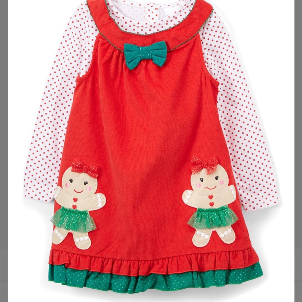 Nannette Girl Gingerbread Holiday Dress
